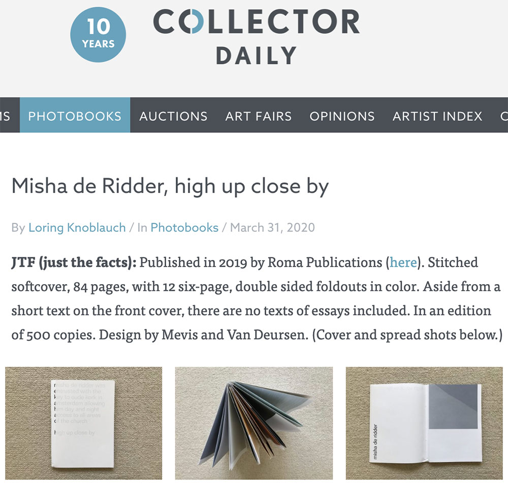 collector daily review high up close by